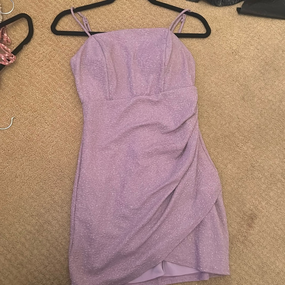 Purple sparkly short dress, worn once